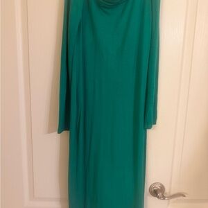 Elegant Green Off the shoulder Women's Dress